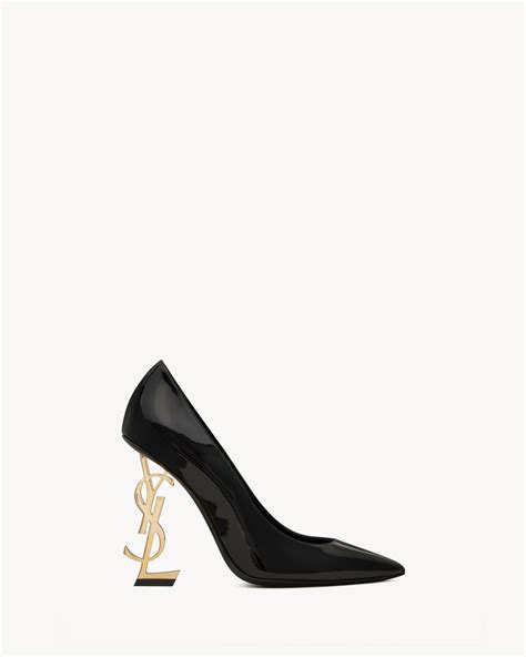 gold ysl heel|YSL closed toe heels.